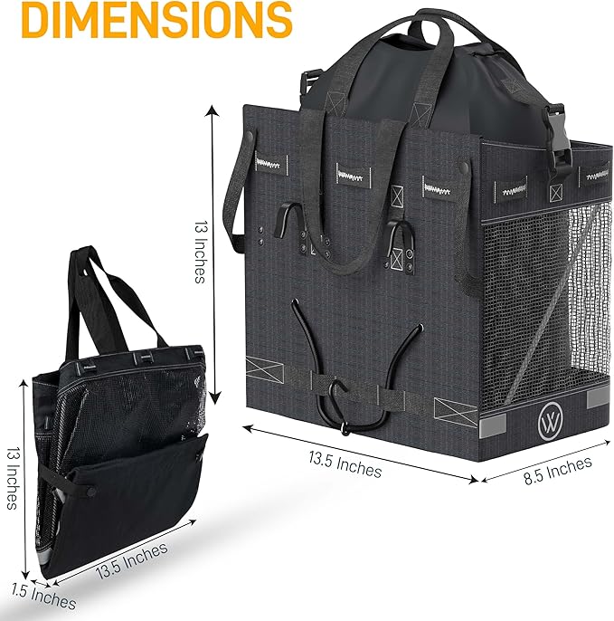 Grocery Pannier for Bicycle or Ebike 1-Pack (22.5 Liter)